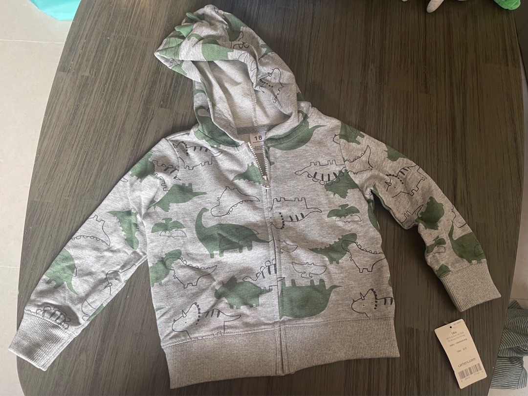 Carter's dinosaur on sale hoodie
