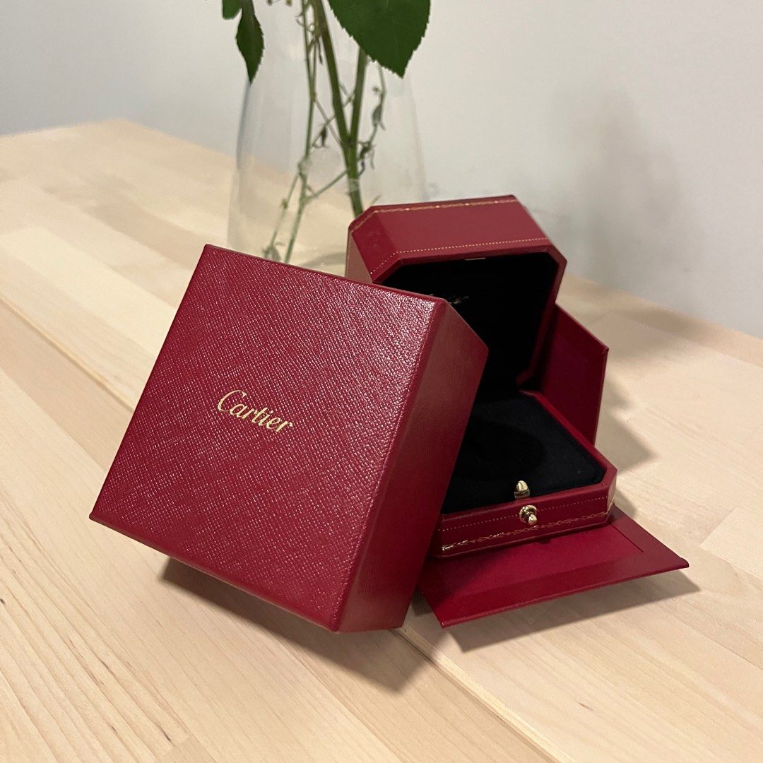 Cartier Original Ring Box Paper Box Combo Luxury Accessories