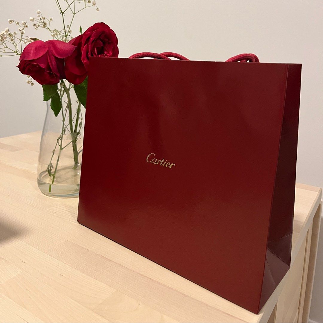 Authentic/ original Cartier paper bag, Luxury, Accessories on Carousell