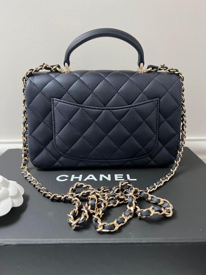 Chanel mini rectangular blue discount