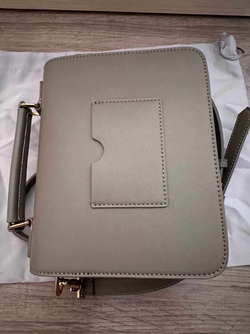 Charles and Keith Front Flap Top Handle Crossbody Bag (Taupe), Women's