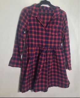 Checkered Long Sleeves dress from KOREA