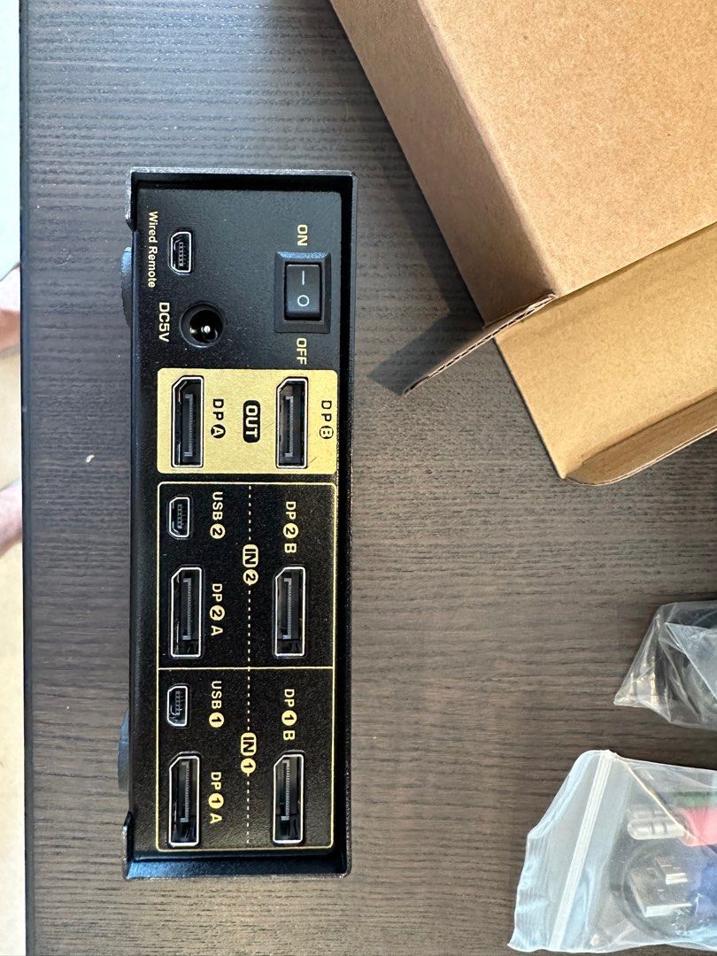 CKL KVM switch dual PC to dual monitor, Computers & Tech, Parts