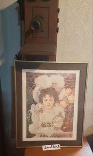 Coca Cola Framed Poster Print  Coke Lady Vintage