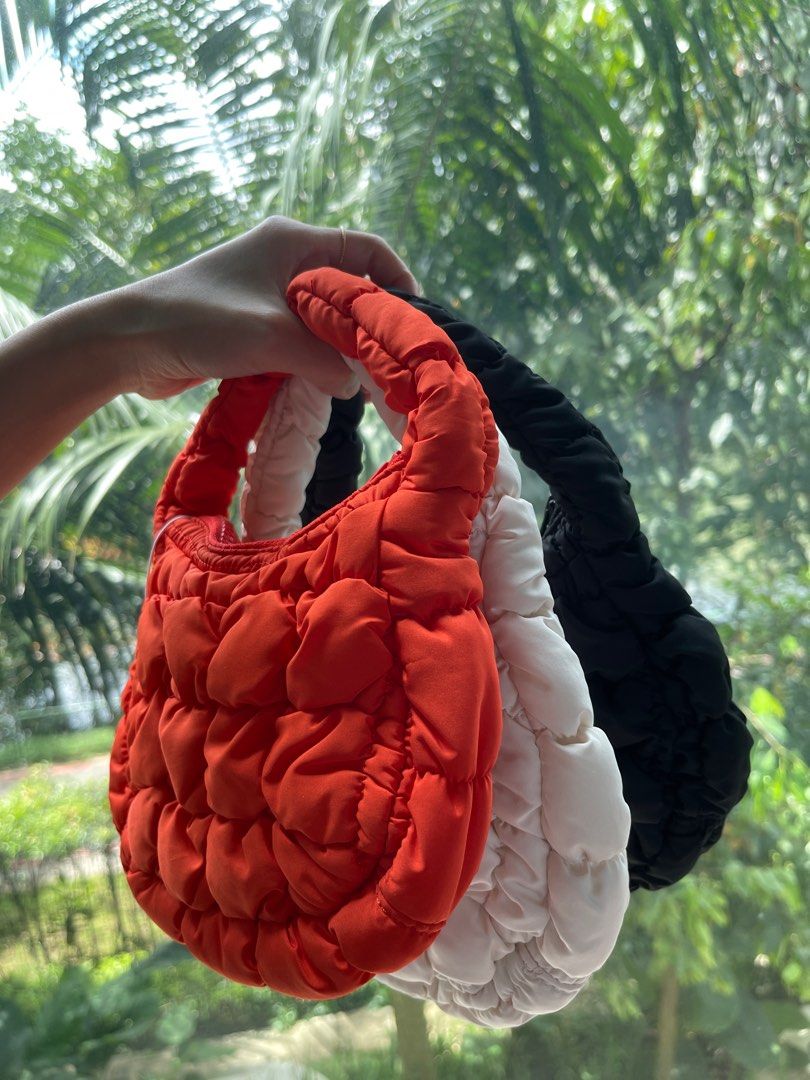 COS Micro Quilted Bag in Orange Online Exclusive Women s Fashion