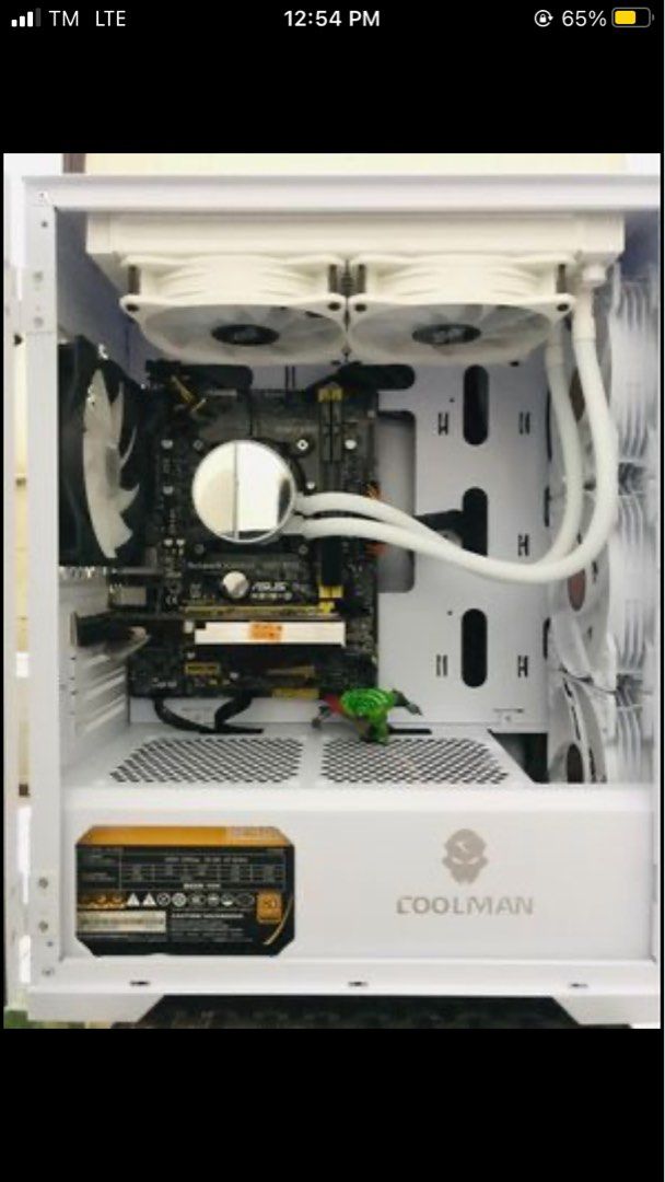 CPU only (Category: Desktops) located in Cavite. Submitted by bryanduehe58505 (Listing ID 1228375128, Image 1). Description: For sale PreLoved CPU unit no issue or something test all you want I3-4170 Asus Mobo 8GB 1600mhz Ram 256GB SSD 450 80+ PSU Branded gt630 1gb palit VC Liquid Cool heat sink Gaming Case CoolMan tempered All working 100% .