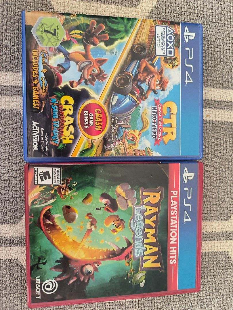 Crash Game bundle & Rayman Legends, Video Gaming, Video Games