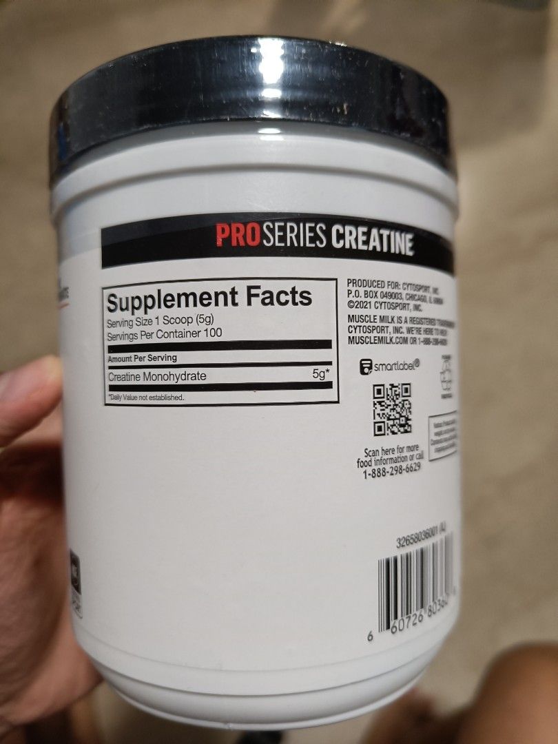 Creatine monohydrate muscle milk, Health & Nutrition, Health