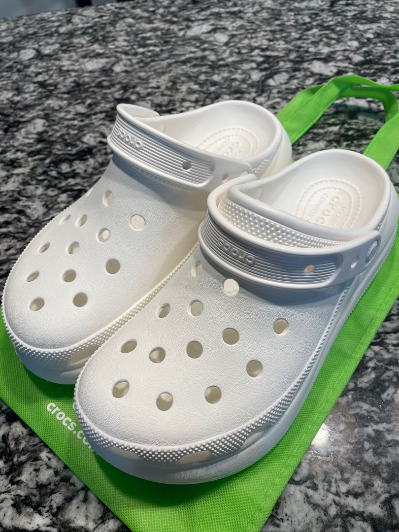 Size 8 white crocs on sale