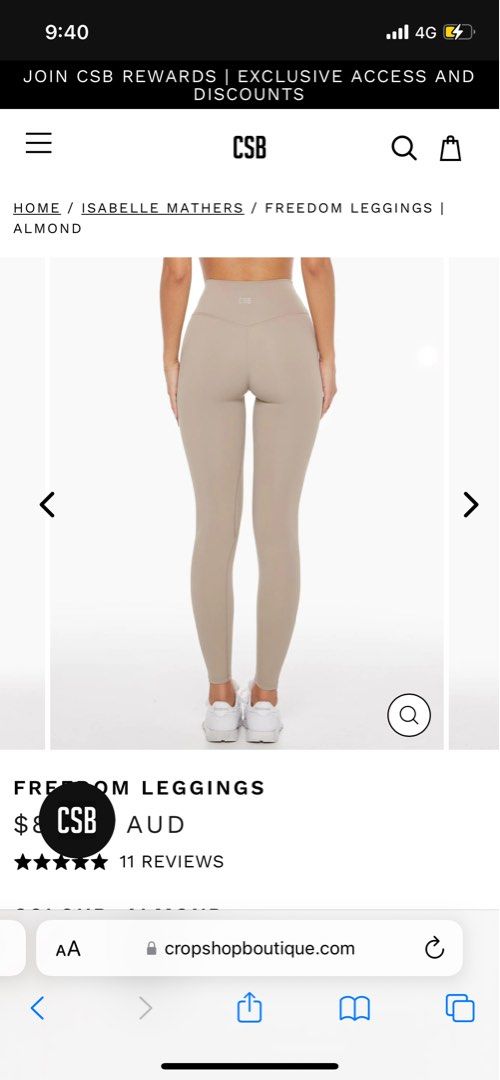 CSB X Issy Freedom Leggings in Almond