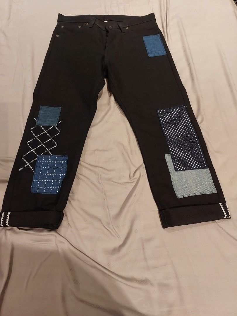 Custom patchwork jeans, Men's Fashion, Bottoms, Jeans on Carousell