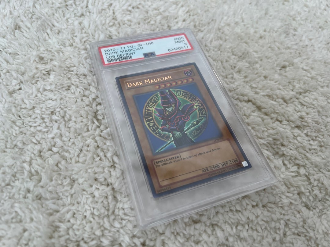Dark Magician LOB reprint PSA 9 legend of the blue eyes Yugioh Yu gi oh