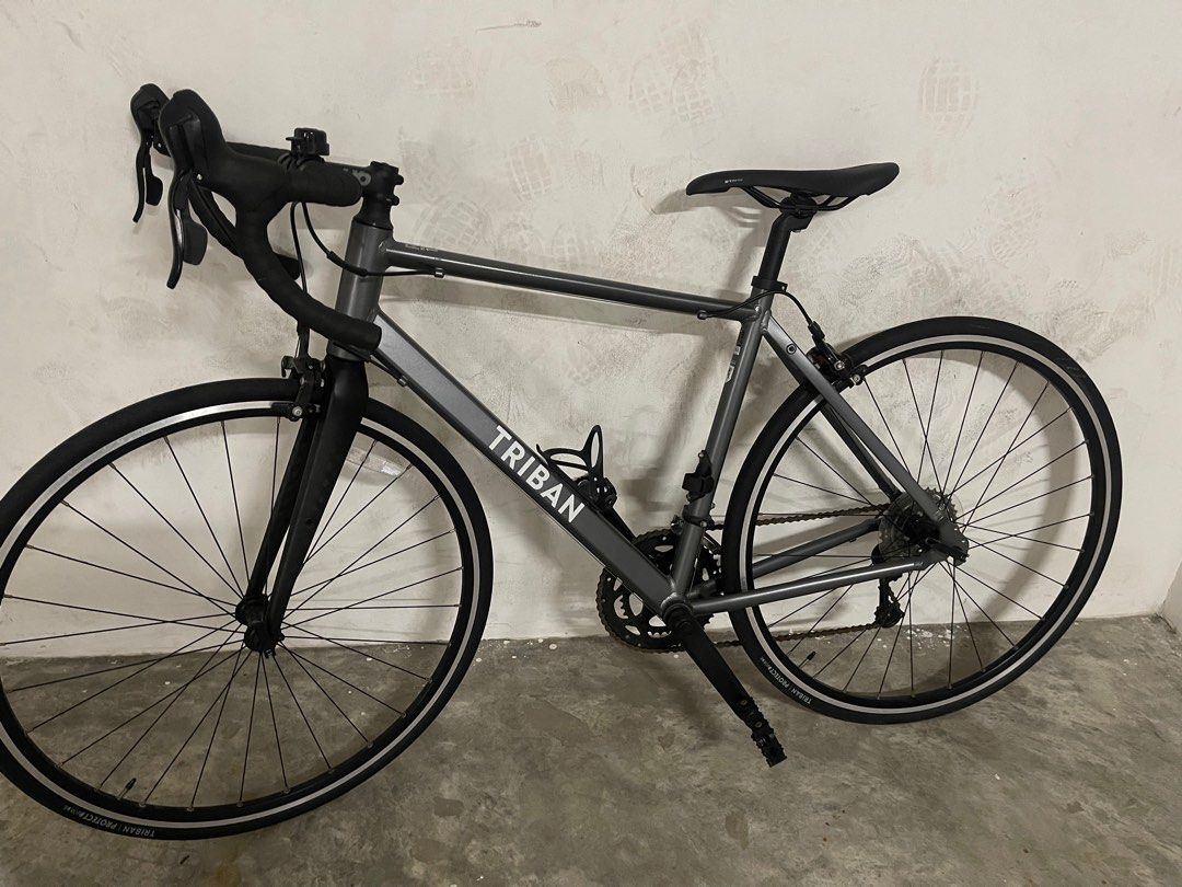 Decathlon Road Bike RC120 Grey, Sports Equipment, Bicycles & Parts