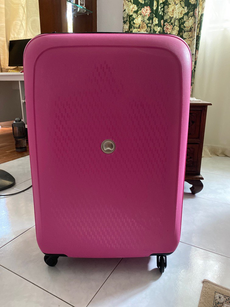 Delsey pink luggage 28inch Hobbies Toys Travel Luggage on