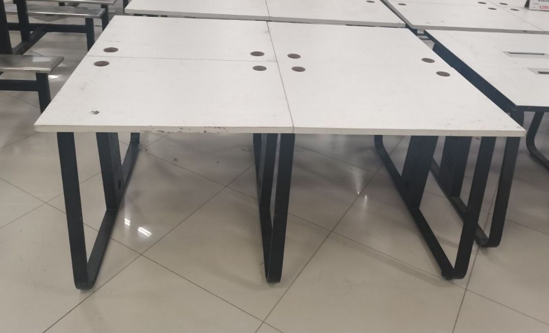 Double Sided Laminated Table With Socket, Furniture & Home Living ...