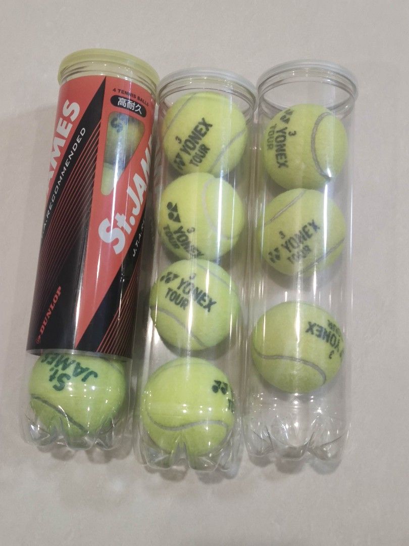 Dunlop & Yonex Tennis Balls, Sports Equipment, Sports & Games, Racket