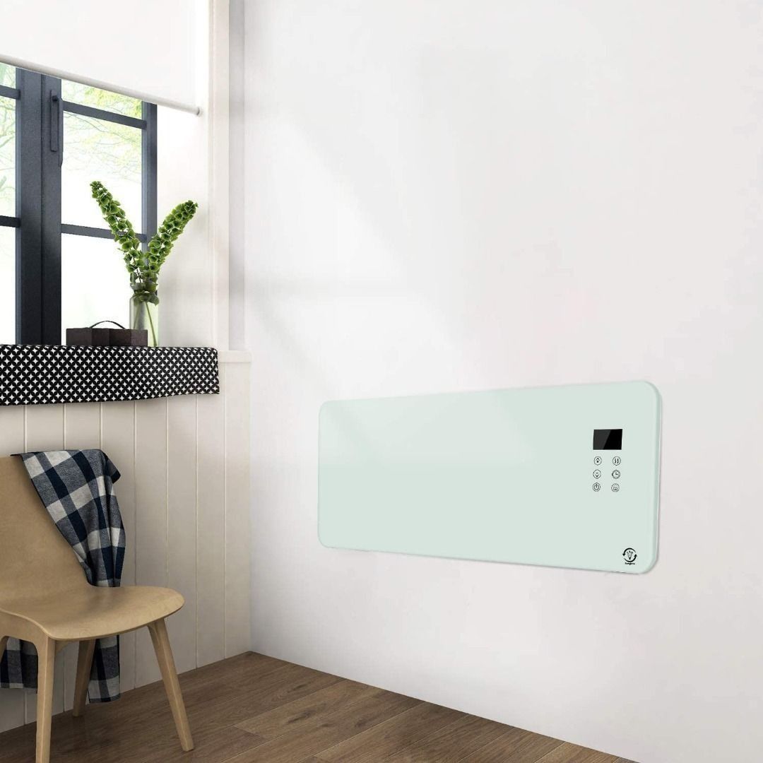 Electric Wall Mounted Panel Heater Convector Radiator, Energy Efficient  Convector Heaters 2500W, 24 Hour 7 Day Timer With Thermostat,Remote  Control,IP24 Rated Bathroom Safe - White, TV u0026 Home Appliances, Air  Conditioners u0026