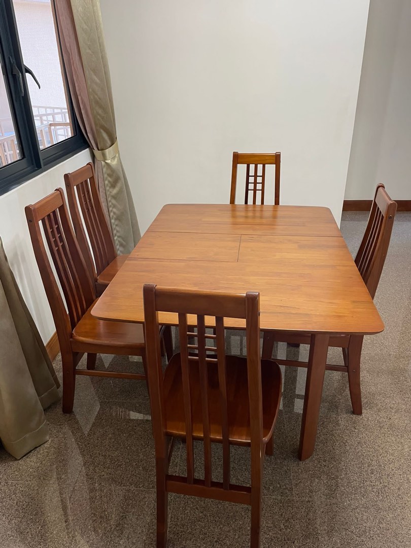 expandable dining table set, furniture & home living, furniture