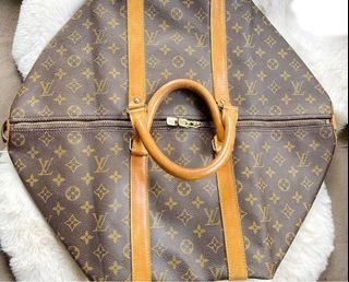 LV Keepall Bandouliere Monogram Mesh 50 Yellow, Luxury, Bags & Wallets on  Carousell