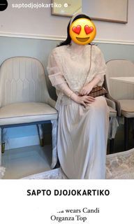 FOR RENT SEWA RENTAL / Sewa Sapto Djojokartiko Candi Organza Top / Sapto Djojokartiko Dress