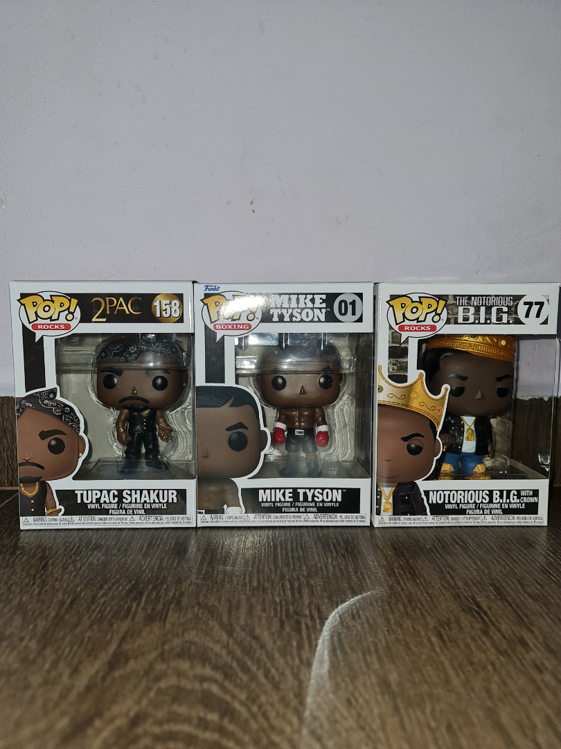 Funko Pop Rappers Boxers Tupac Shakur Notorious B.I.G Mike Tyson ...