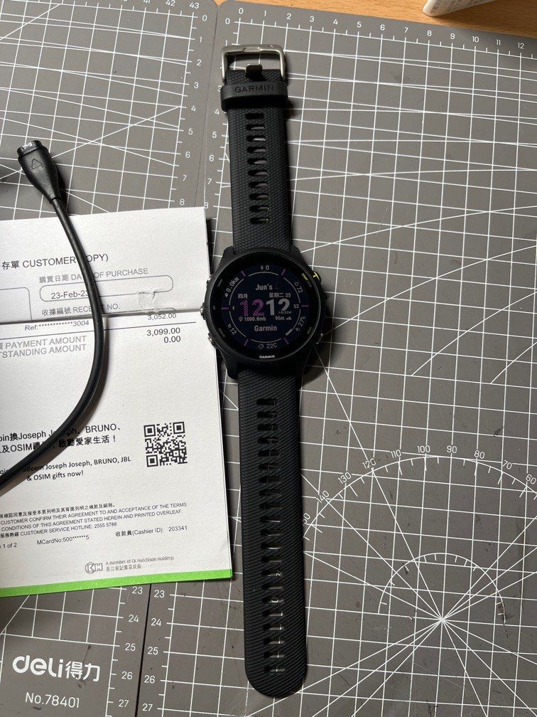 Garmin Forerunner 255 music black 手錶跑步, 名牌, 手錶- Carousell