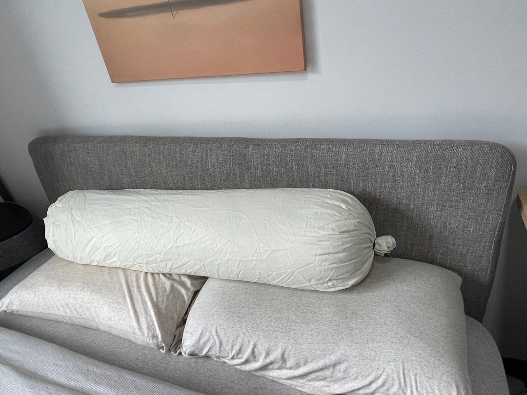 Grey, gold and wood IUIGA bed frame, Furniture & Home Living, Furniture