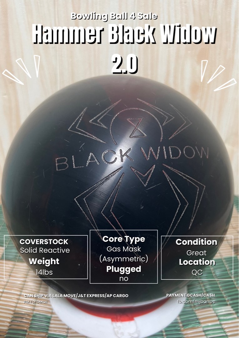 ハンマーBLACK WIDOW 2.0 Hammer Black Widow 2.0 Hybrid Bowling Ball FREE SHIPPING