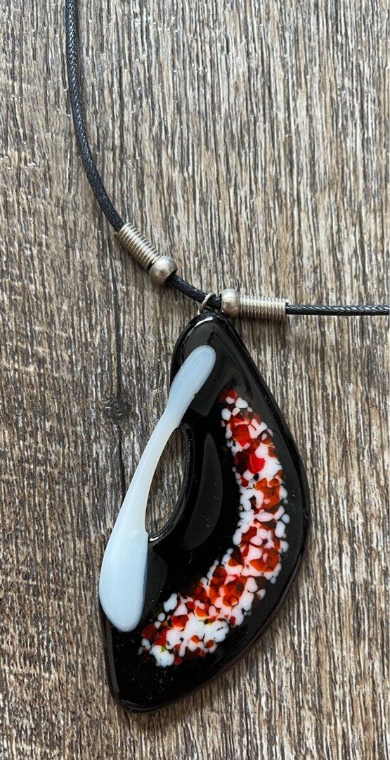 Glass necklace cheap