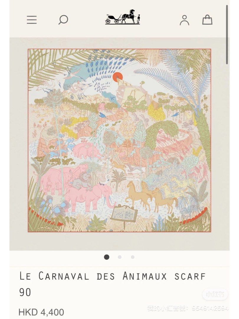 Le Carnaval des Animaux scarf 90