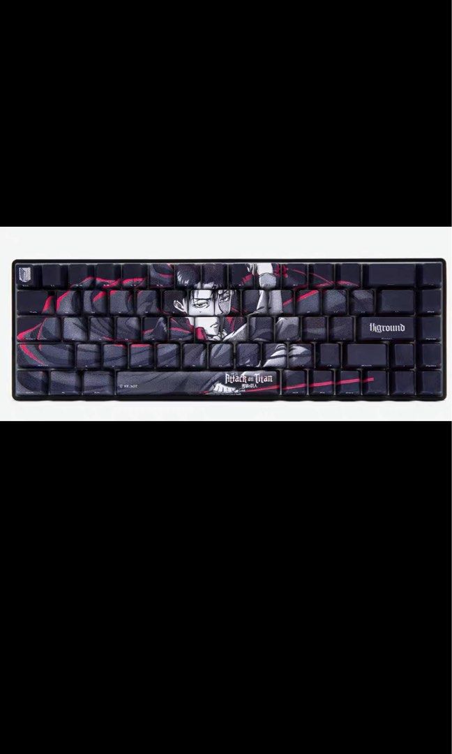 Higround x Attack on Titan Keyboard, 電腦＆科技, 電腦周邊及配件, 電腦鍵盤及相關產品 Carousell