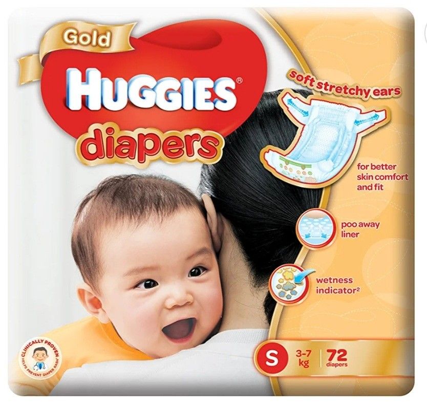 Huggies Diapers SMALL, Babies & Kids, Bathing & Changing, Diapers