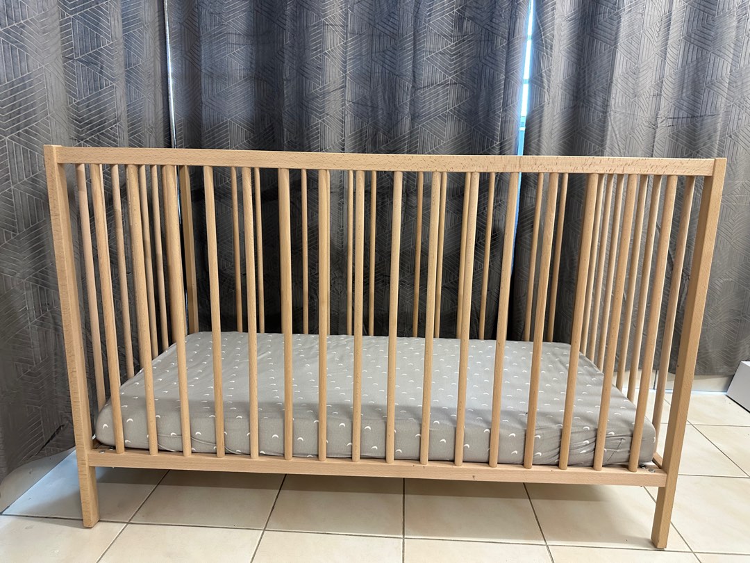 Ikea baby cot and mattress, Babies & Kids, Baby Nursery & Kids