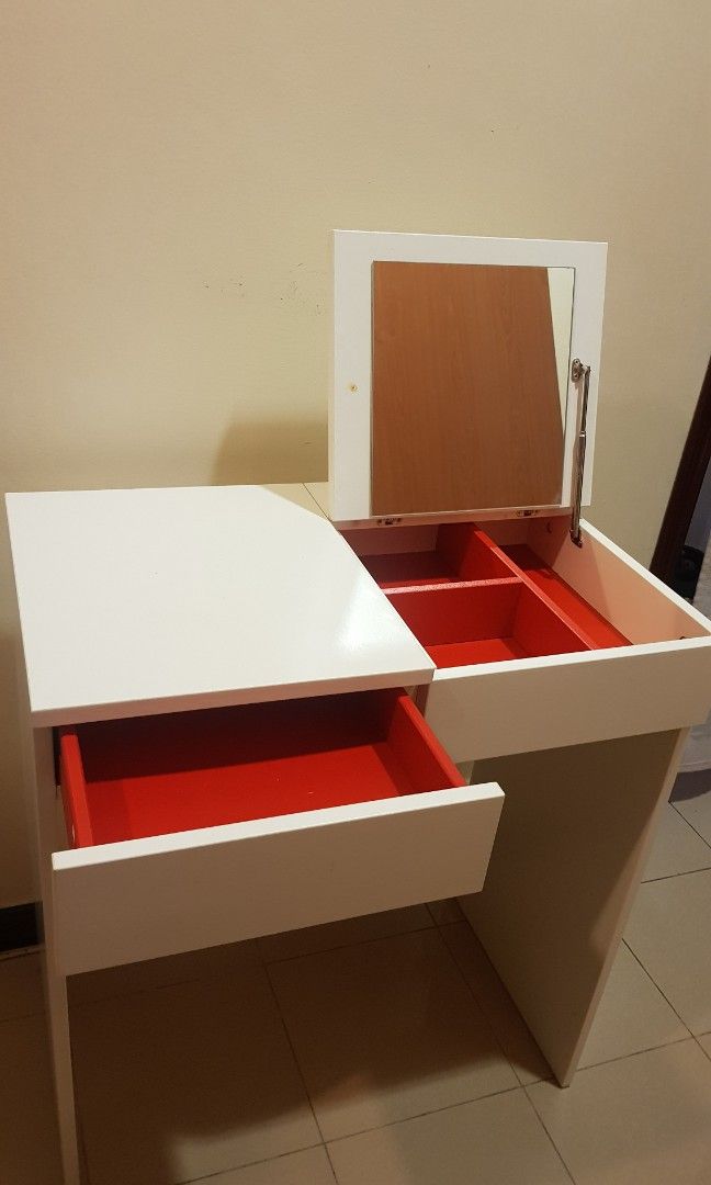Ikea hair Dressing table with chair, Furniture & Home Living, Furniture