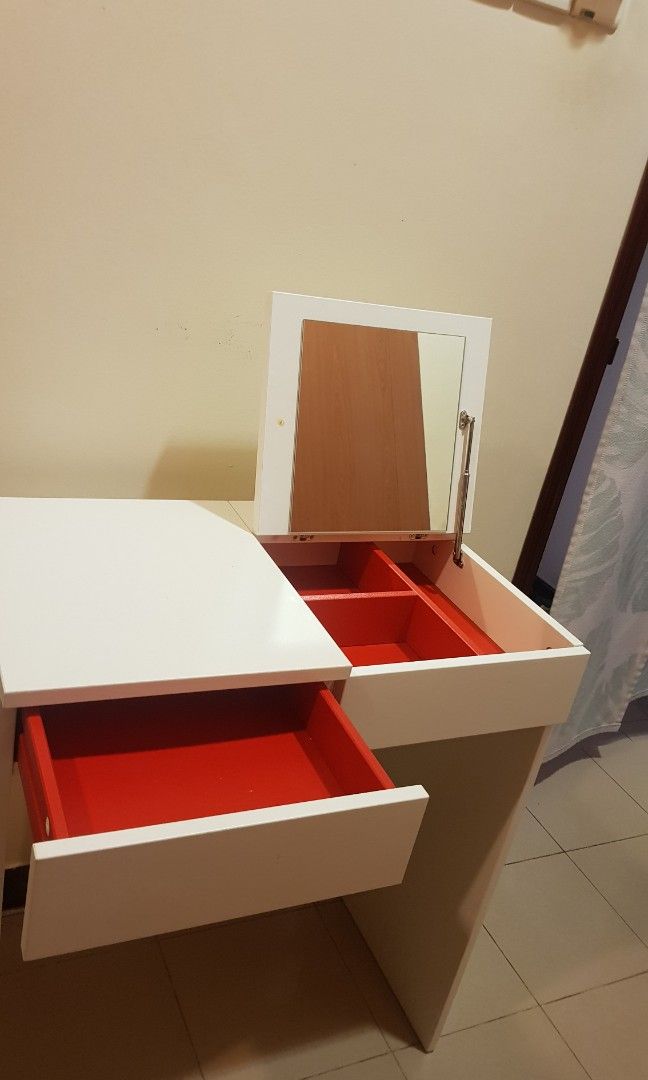 Ikea hair Dressing table with chair, Furniture & Home Living, Furniture
