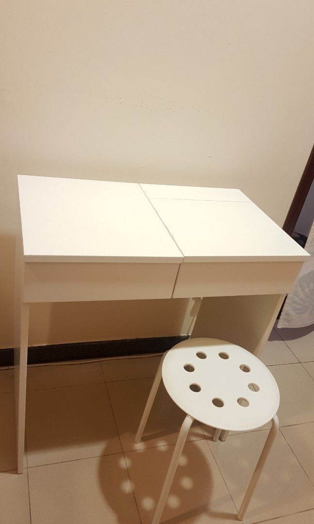 Ikea hair Dressing table with chair, Furniture & Home Living, Furniture