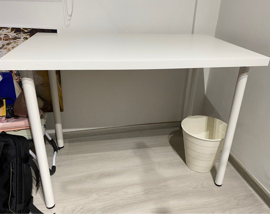 IKEA LINNMON Table 100cm x 60cm, Furniture & Home Living, Furniture ...