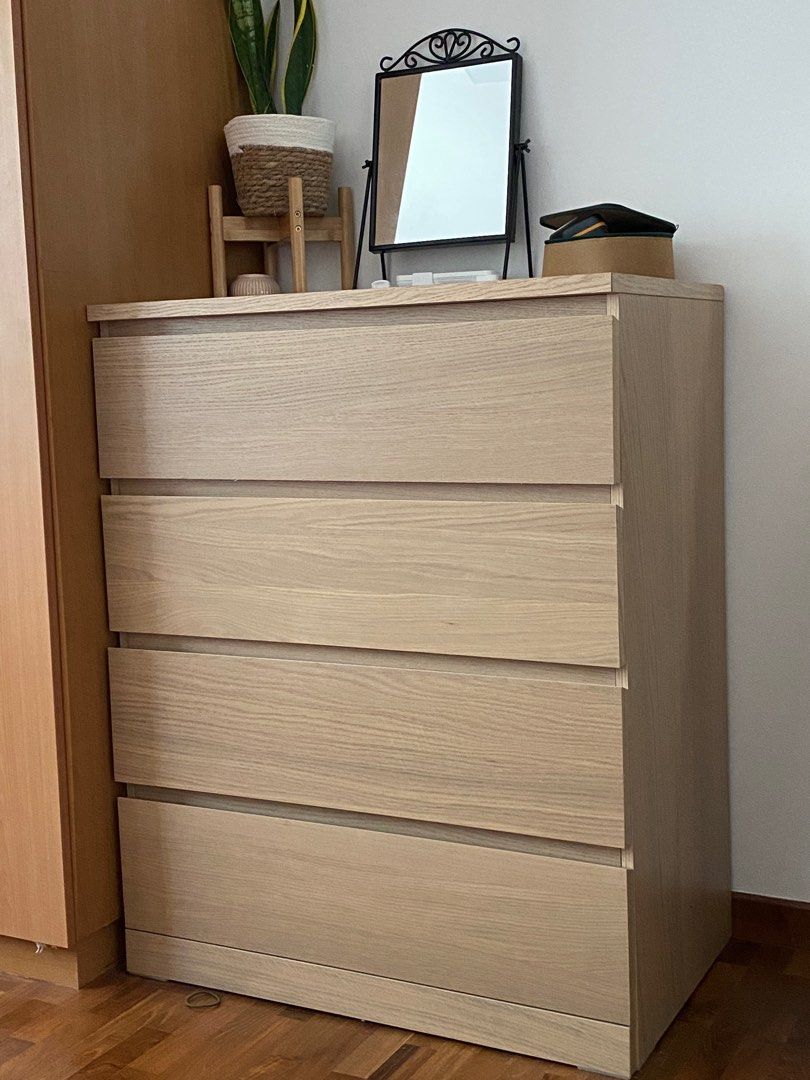 Ikea MALM drawer unit, Furniture & Home Living, Furniture, Shelves