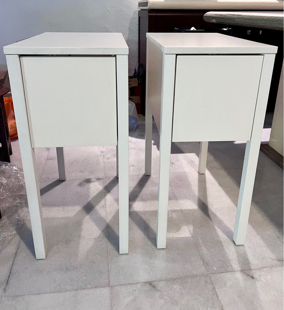 IKEA Nordli Bedside Table (2), Furniture & Home Living, Furniture