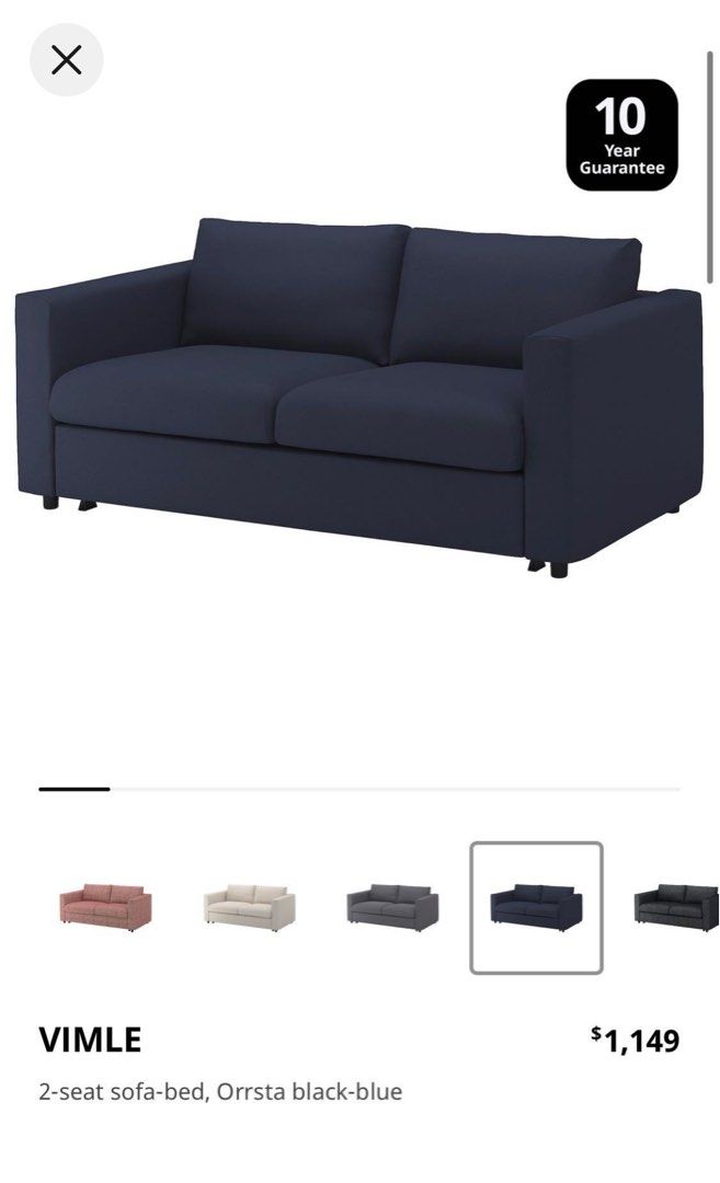IKEA VIMLE sofa bed, Furniture & Home Living, Furniture, Sofas on Carousell