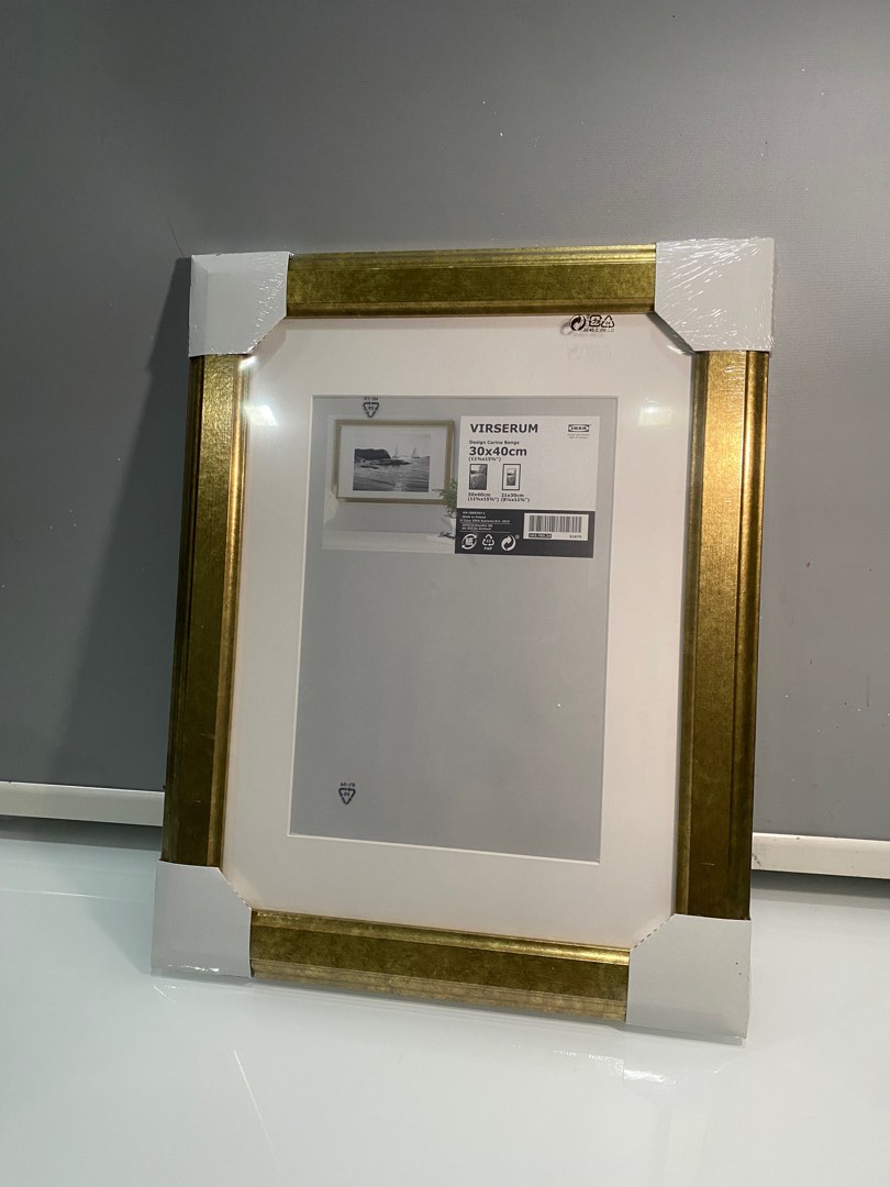 IKEA Virserum Gold Frame, Furniture & Home Living, Home Decor, Frames