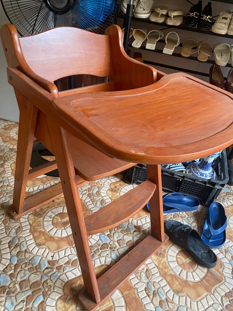 Japan Surplus Woden High Chair, Babies & Kids, Baby Nursery & Kids