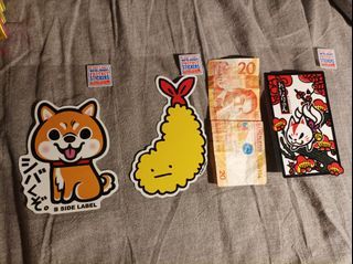 Japan themed stickers.