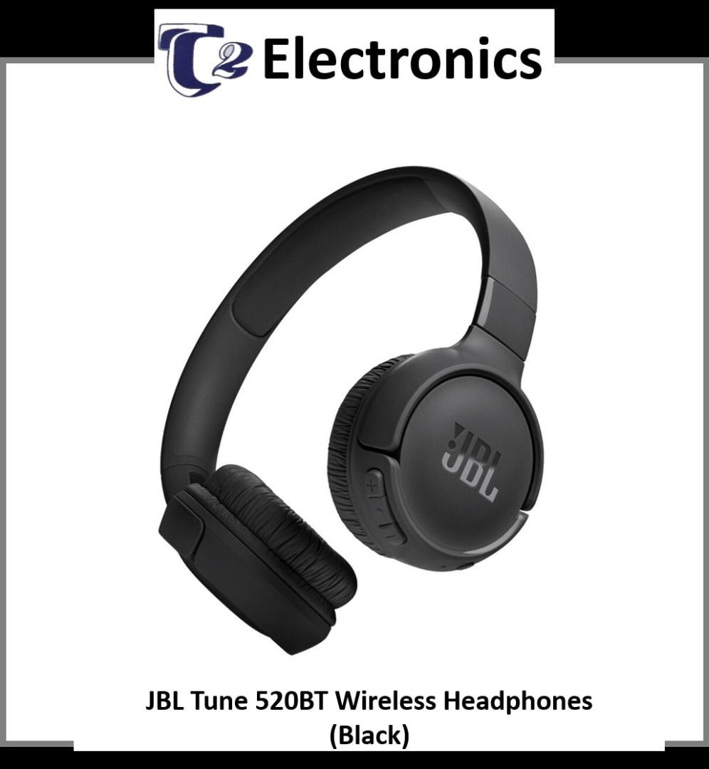 JBL Tune 520BT Wireless On-Ear Headphones Pure Bass Sound