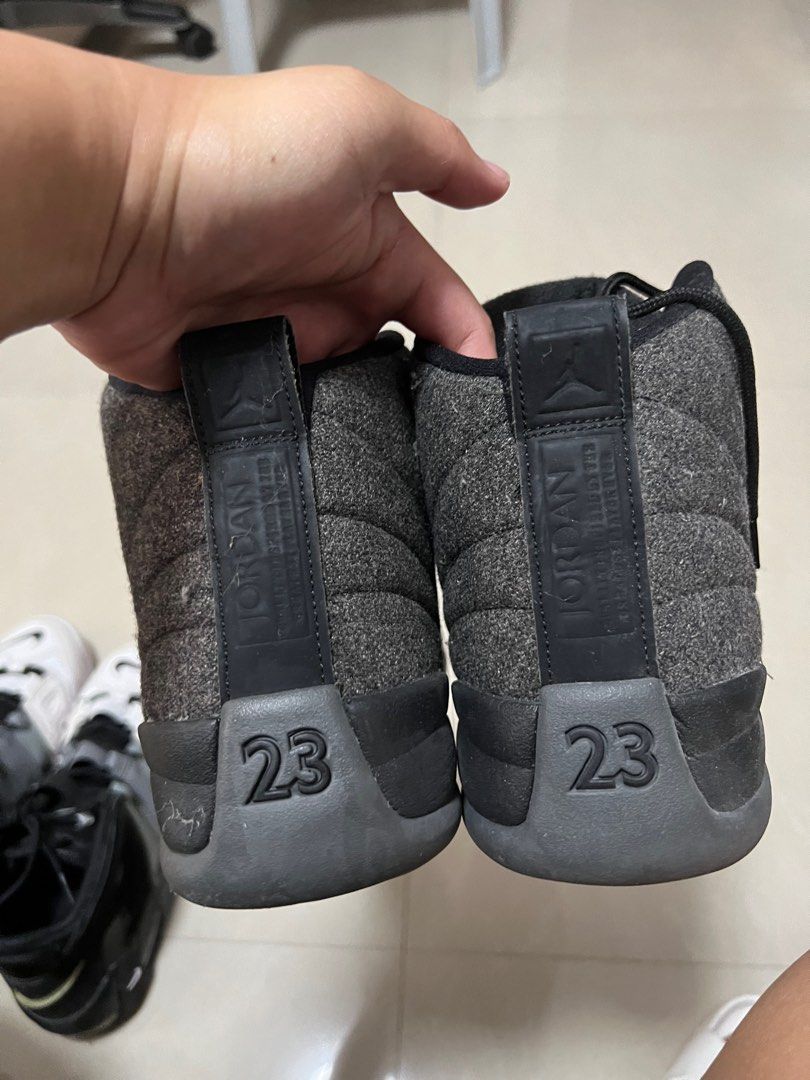 Jordan 12 wool fake hot sale