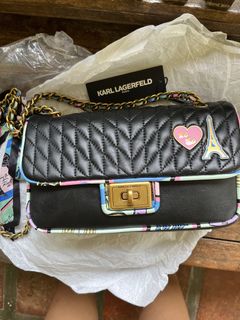 Karl Lagerfeld Box Clutch Bag, Luxury, Bags & Wallets on Carousell