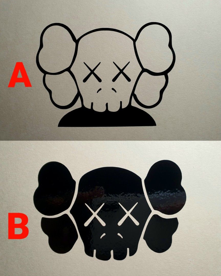 KAWS vinyl decal diecut sticker, Hobbies & Toys, Stationery & Craft