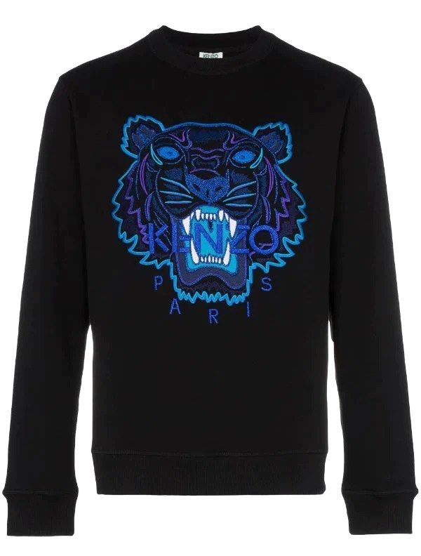 Kenzo sweatshirt blue tiger on sale