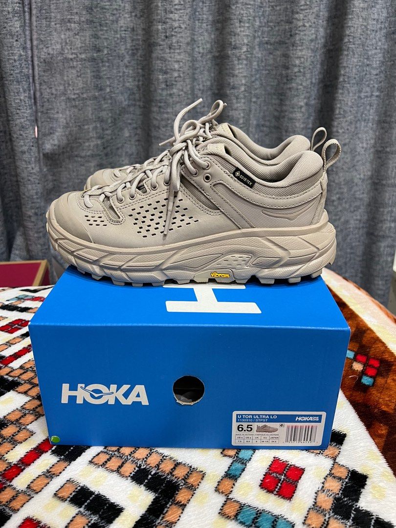 KIMI》HOKA ONE ONE TOR ULTRA LOW沙色二手近全新US6.5/24.5cm, 她的 
