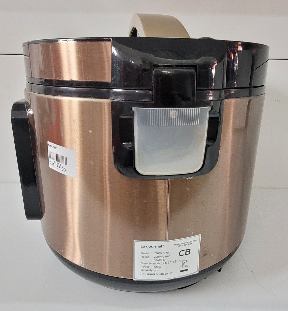 LA GOURMET Healthy Rice Cooker 4L Multifuntion, TV & Home Appliances